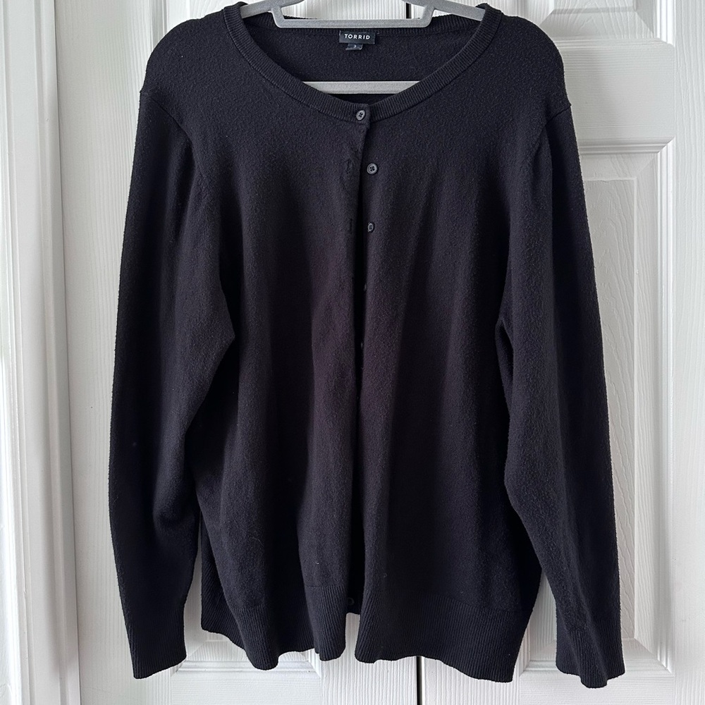 Torrid Black Cardigan